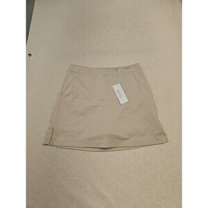 Lady Hagen Women’s Skort Size 4 Pockets Back Zip Beige New